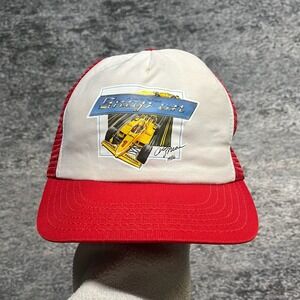 Vintage 80s Snap-On Tools Trucker Hat Mesh Snapback Indy Racing Rick Mears USA
